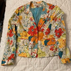 TRANSITIONS Floral Blazer XL